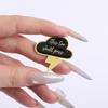 Auch dies wird vorübergehen Emaille-Anstecker Individuell Dunkle Wolken Blitz Broschen Anstecknadeln Kleidung Lustiger Schmuck Geschenk für Freunde