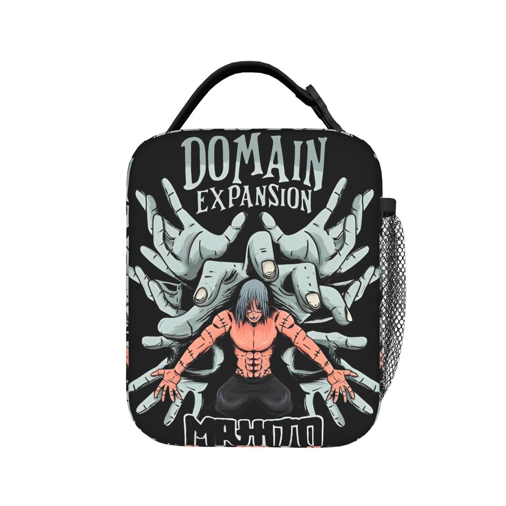 Yuji Itadori Borse Termiche per Pranzo Borsa Termica Riutilizzabile, Contenitore per Pranzo Anime Jujutsu Kaisen Borsa Tote Portatile Pranzo Uomo Donna