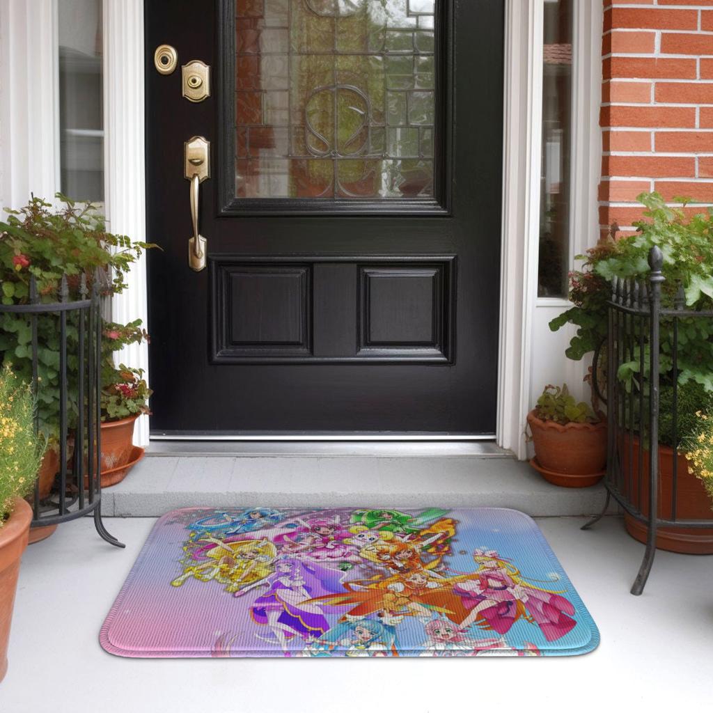 Pretty C-Cures Doormat Anti-Slip Entrance Welcome Kitchen Bathroom Floor Door Mat Sweet Angel Toilet Living Room Carpet Rug