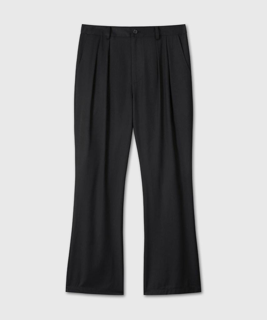 Daibeuin Button Pleated Trousers (Black)