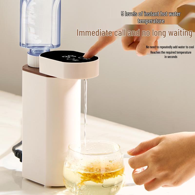 Compact Travel Kettle: Quick 3-Second Hot Water Dispenser with Smart Pump for Business Trips