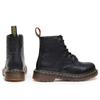 Litschi-Muster Martin Stiefel Damen Loch erste Schicht weiches Rindsleder Paar Kurzstiefel Echtes Leder Lokomotive Stiefel Runde Spitze