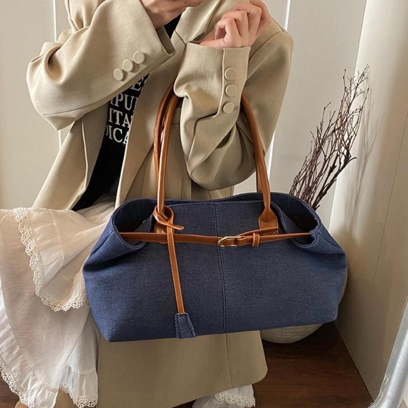 Fashionable Versatile Commuting Handbag Simple Casual Large Capacity Single Armpit Shoulder Bag for Women