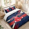 Bedding Set 1 Duvet Cover 2 Pillowcases Boston Red Sox Print Bedroom Home Decoration