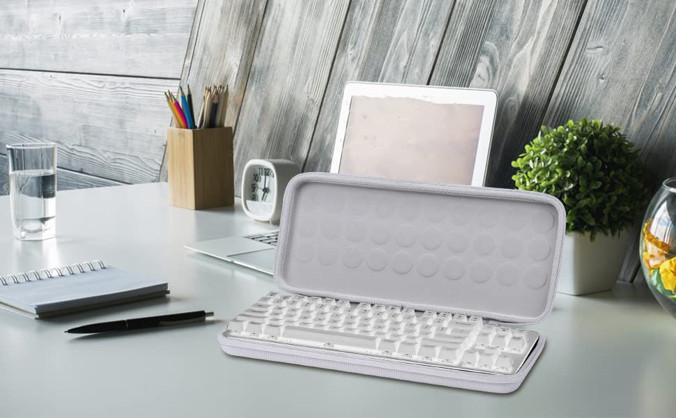 co2CREA Storage Case Compatible with Logitech SIGNATURE K855 Tenkeyless Mechanical Wireless Keyboard (Case Only)