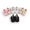 Solid Color Lace Baby Princess Shoes for 0-12 Months - Spring & Autumn Walking Shoes