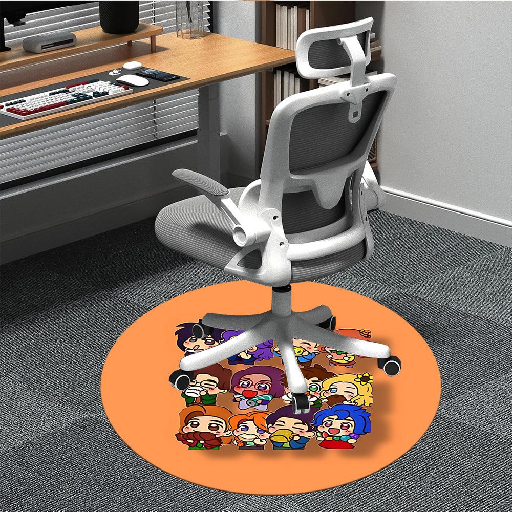 

Pixel Stardew Valley Office Round Area Rug, Indoor Mat Suitable For Office,Bedroom Living Room Home Decor, Room Deco a0908151 80cm by 80cm
