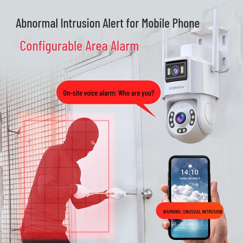 Konka Outdoor Dual-Lens WiFi Security Camera