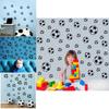 Wall Decor Pvc Football Pattern Removable Sticker For Kids Bedroom And Living Room