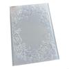Raised Flower Texture Embossing Folder Plastic Paper Craft Template for Journals 55KF