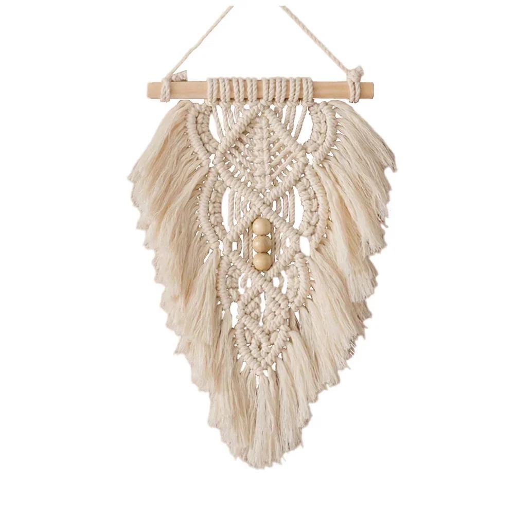 

Handmade Tassel Leaf Tapestry Macrame Leaf Hanging Tapestry Leaf Tapestry Macrame Leaf Tapestry Room Decoration Handmade Tassel білий