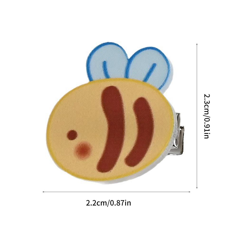 Adorable Bee Hair Clip Acrylic Hairpin Lightweight Hairpiece Practical Barrettes For Kids Women Casual Party Accessories