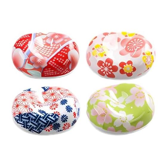 Chicer Stylish Chopstick Rests, Cute Ceramic Cutlery Rest Set, Japanese Tableware Chopstick Pillow, Chopstick Holder, Japanese Style Floral Pattern