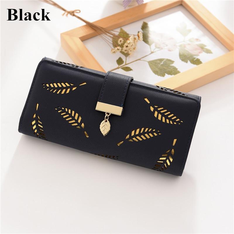 Women Purse Fashion Wallet Long Card Holder Clutch Leather Pu Wallets Crown