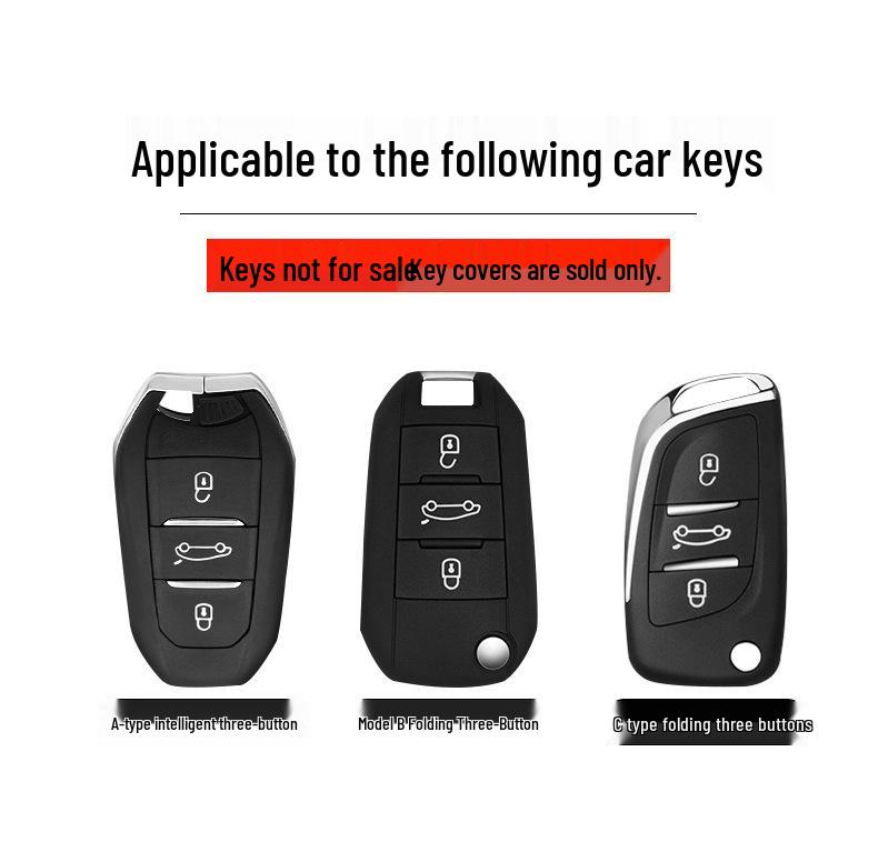 Key Cover for Dongfeng Peugeot: Compatible with Models 308, 301, 408, 308s, 3008, 2008, 508