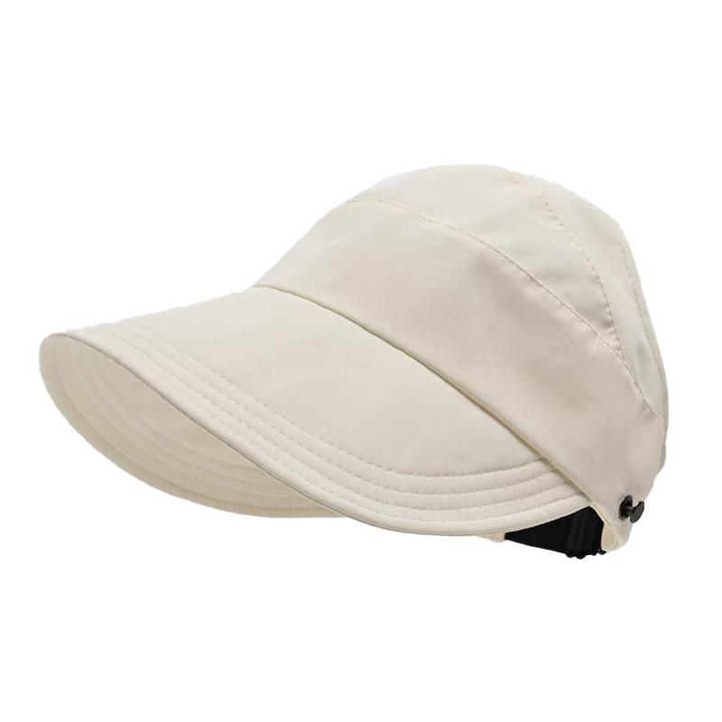 

Быстросохнущая шляпа летняя пустая кепка женская улучшенная можно повесить маску уличный козырек тонкая быстросохнущая солнцезащитная шляпа бежевый