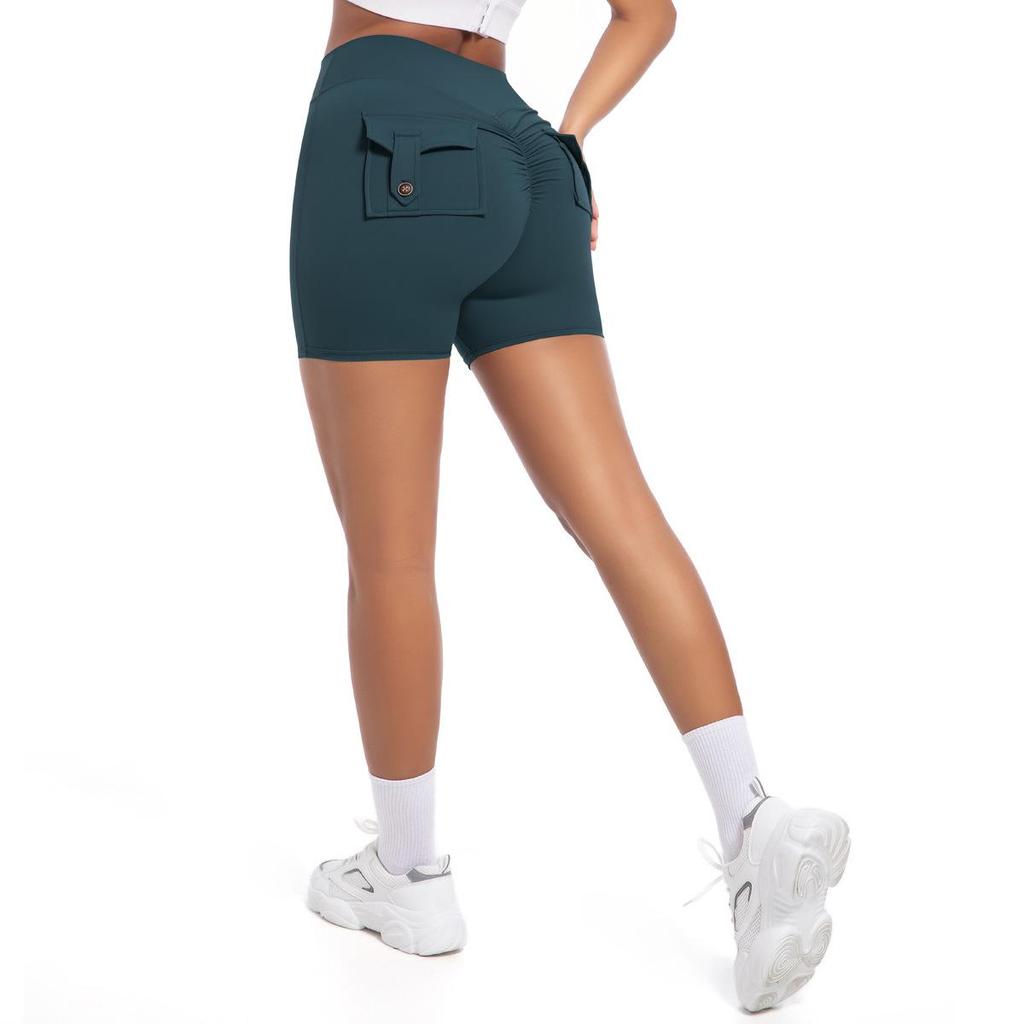 European-American High Waist Elastic Peach Butt Leggings - Quick-Dry Yoga, Running & Fitness Pants with Hip Lifting Button.