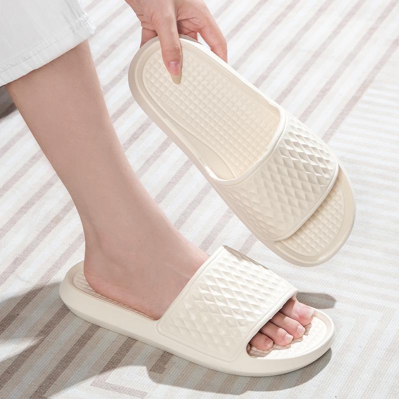Couple's EVA Slippers - Soft Arch Support, Odor-Resistant, Non-Slip, Simple Solid Color for Home & Dormitory Use