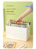 Handheld Colored Pencil & Marker Storage Box with Compartments – Large Capacity Pen & Brush Organizer for Students