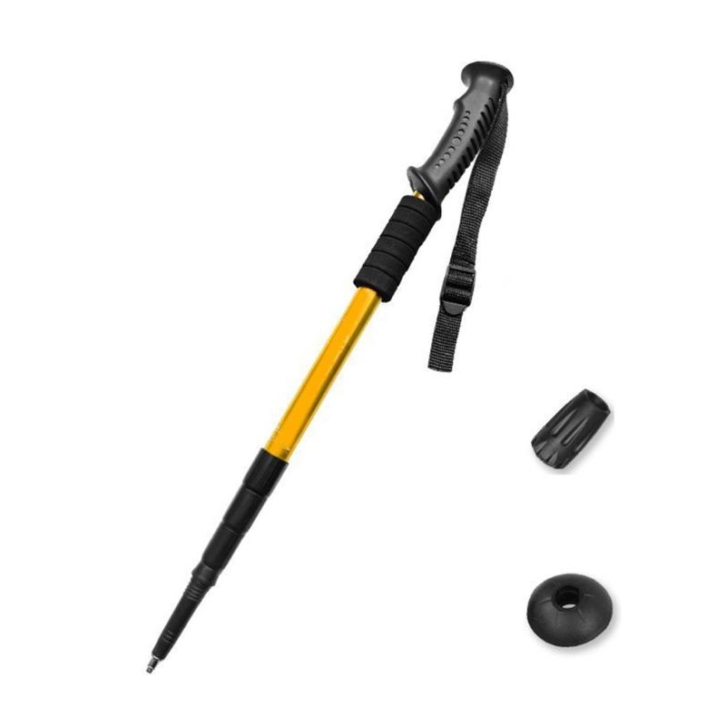 Regulable Aluminum Hiking Stick Portables Ergonomic Bents Handle Trekking Poles for Hiking and Outdoor