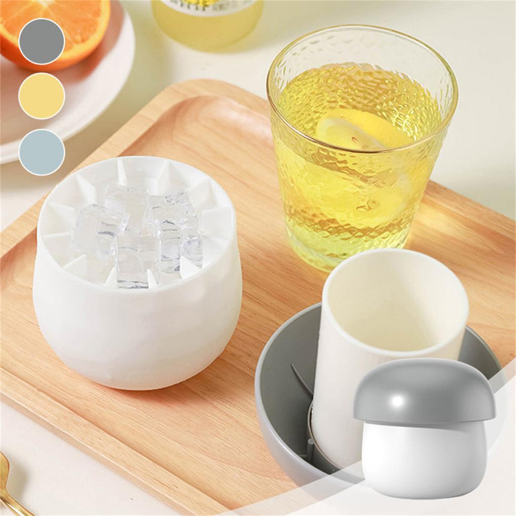 Molde de Silicone para Cubos de Gelo em Forma de Cogumelo, Bandeja de Gelo Flexível Antiaderente para Fazer Cubos de Gelo em Formato de Cogumelo e Doces Congelados com Design de Liberação Fácil