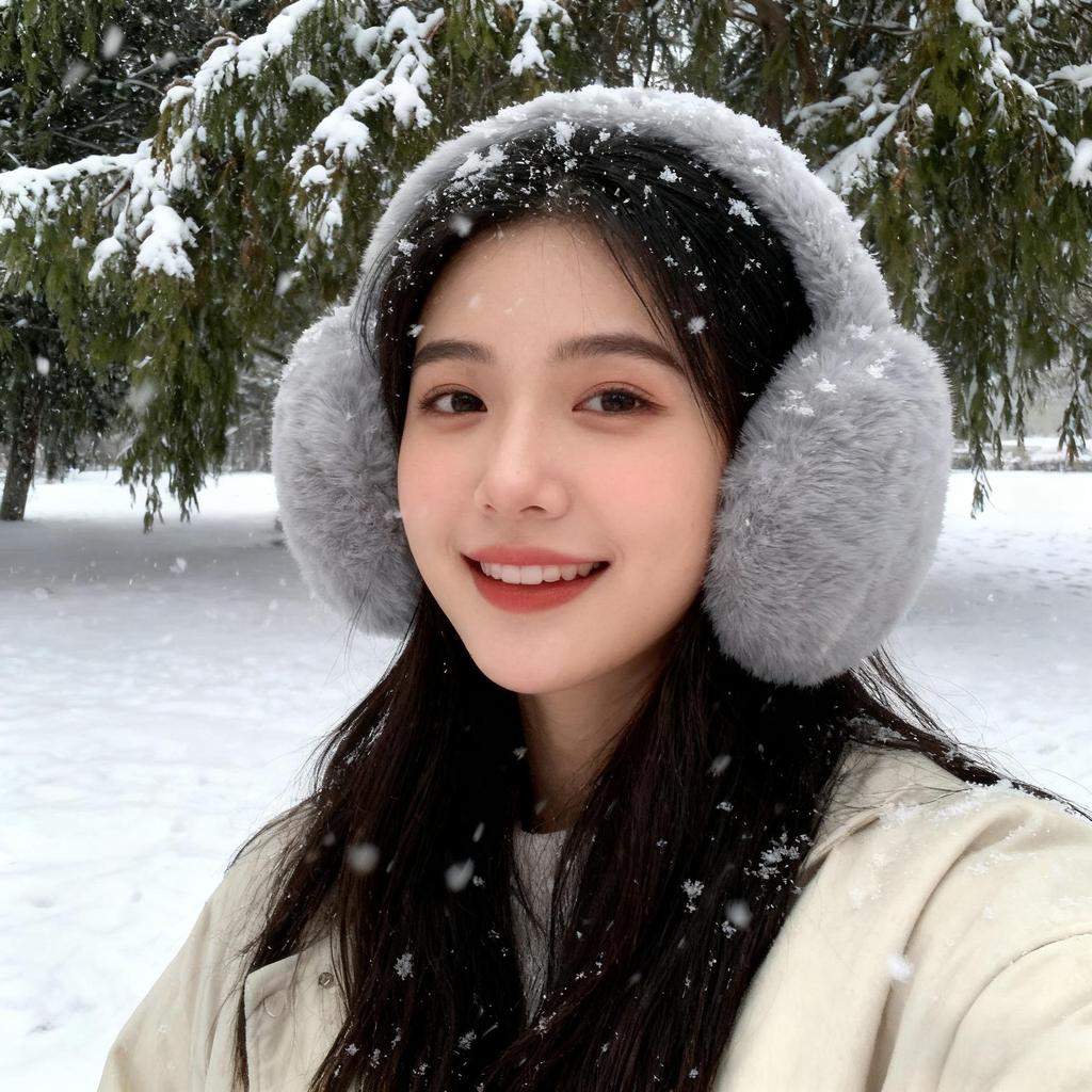 Women's Foldable Plush Earmuffs - Winter Warm Ear Covers & Protectors, Student Anti-freeze Cold Protection.