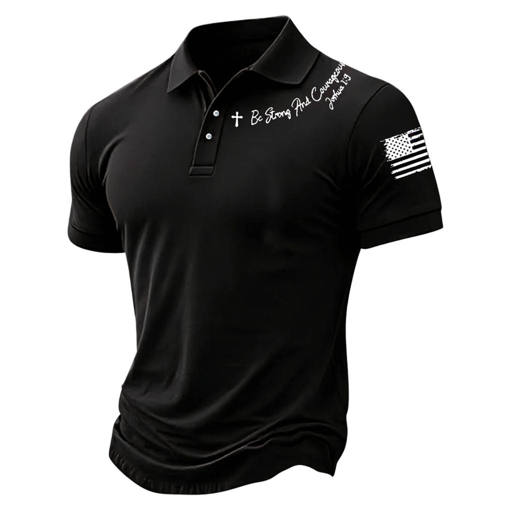 Men's Summer Print Short Sleeve Lapel Shirt Men's Casual Fashion Shirt