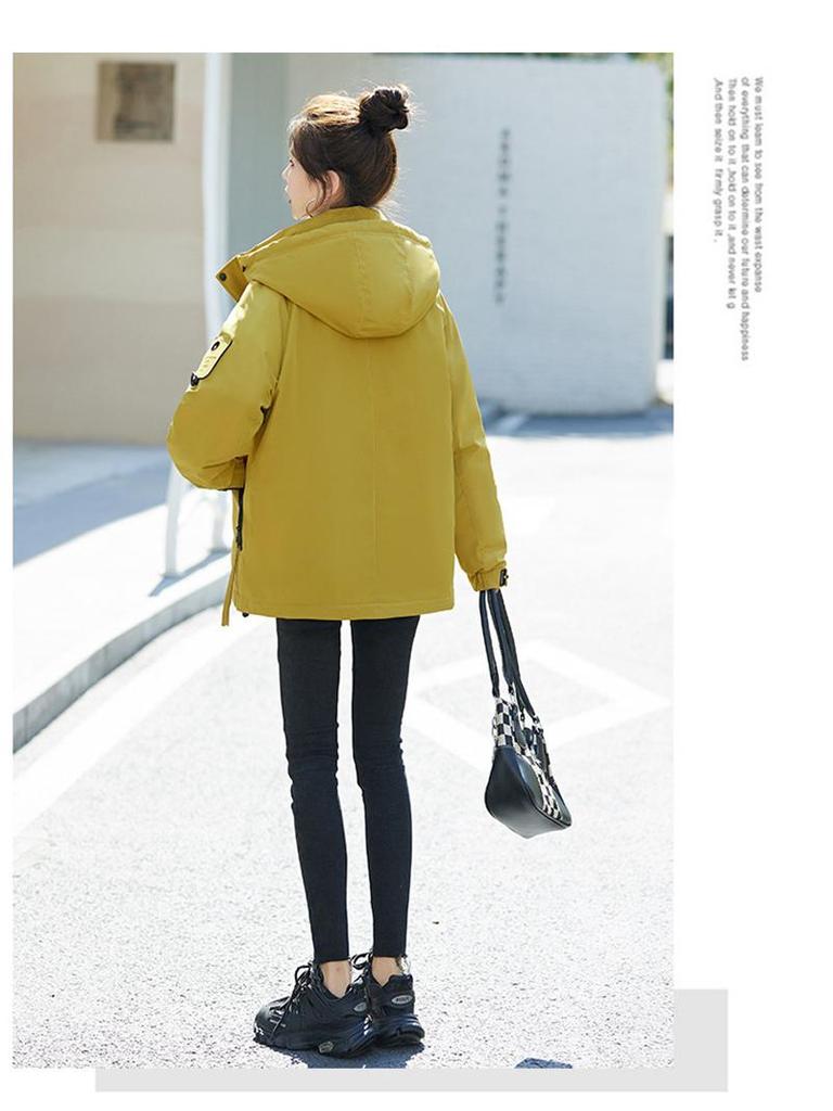 Women's 2025 Autumn/Winter Loose Cotton-Padded Windbreaker Parka