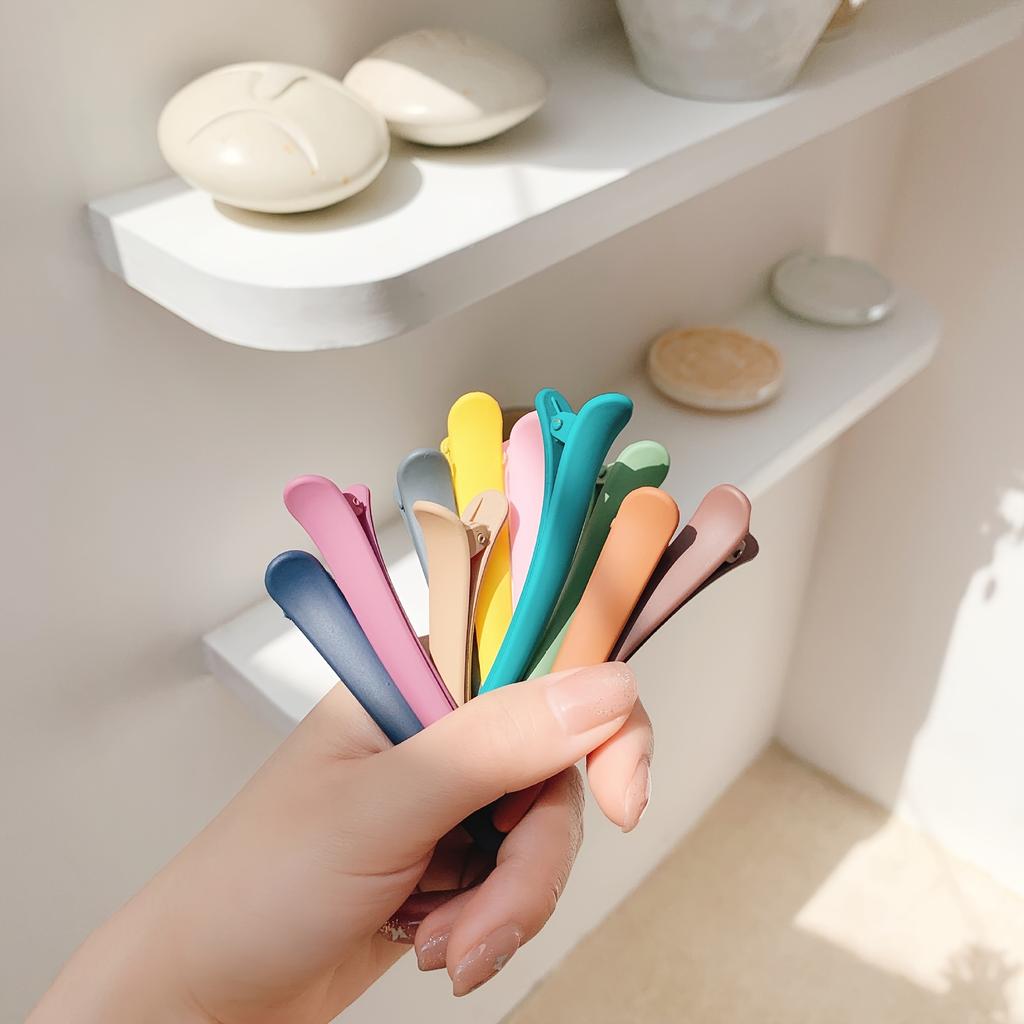 Cute Matte Duckbill Hair Clips, Simple Basic Hairpins, Sweet Women'S Hair Accessories, Casual Women'S Hair Ornaments, Hairstyling Tools, Photo Props