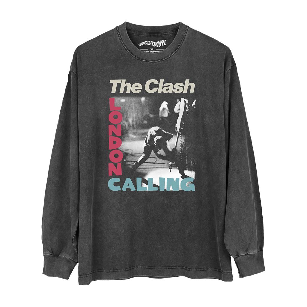 The Clash TShirt London Calling Punk New Wave Sex Pistols Ramones The Damned Mens Tops Clothing Short Sleeve Shirt For Man