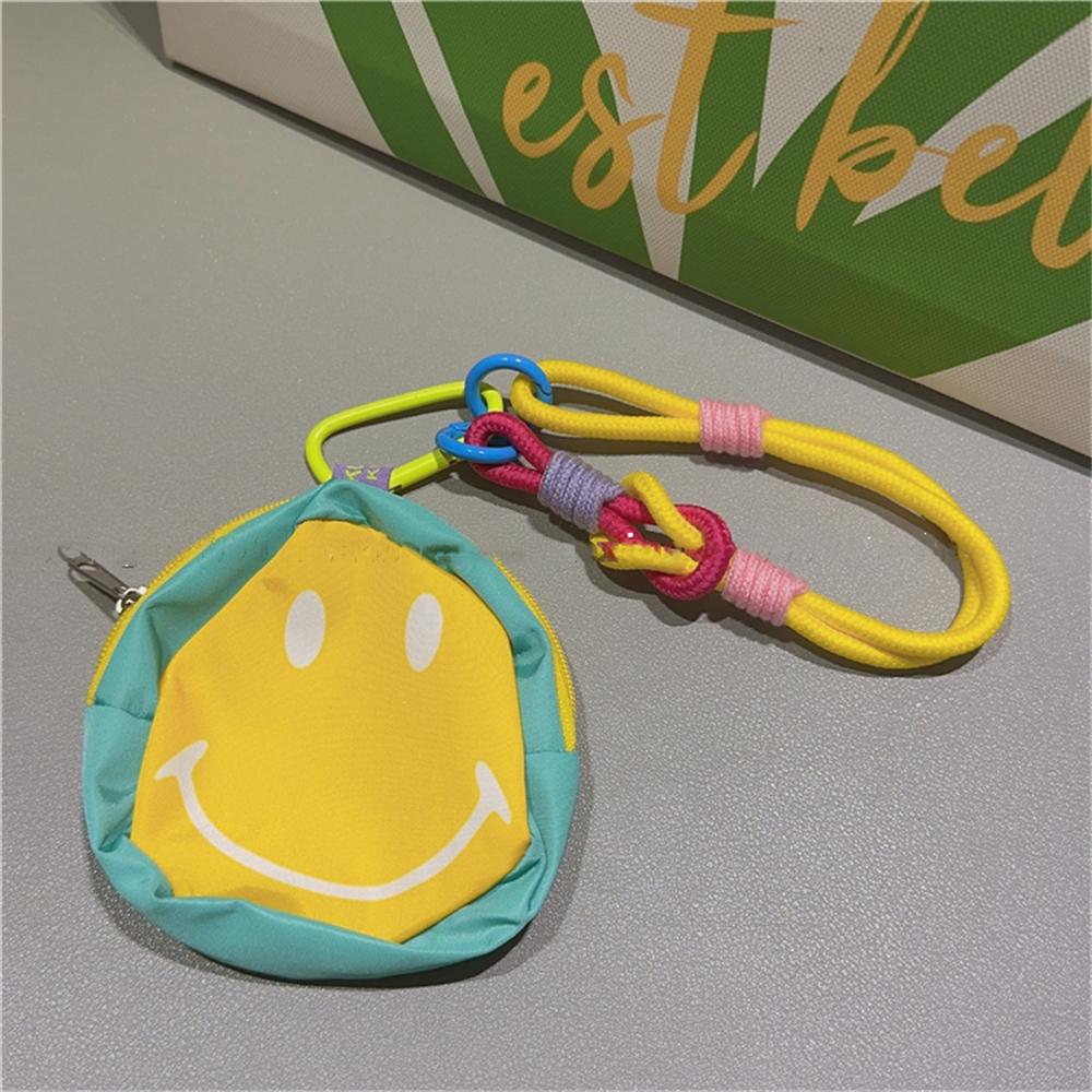 Korean Cute Cartoon Funny Triangle Coin Purse Phone Short Lanyard Strap Phone Bracelet Anti-Lost Lanyard Jewelry Girl Woman