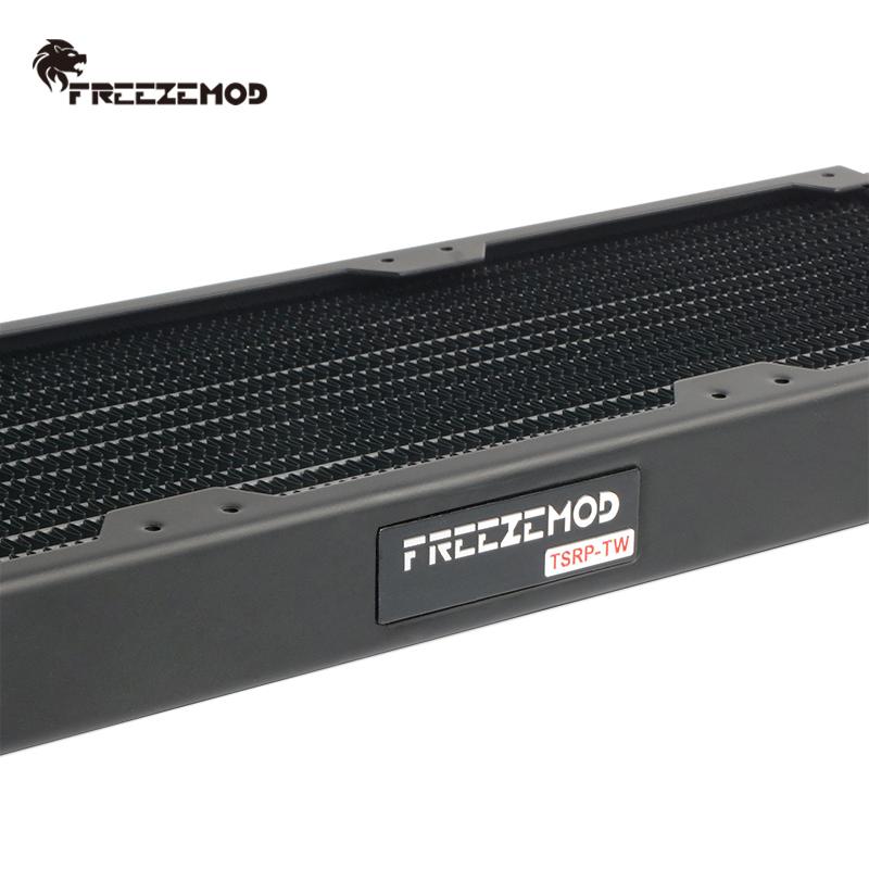 FREEZEMOD computer water cooling Copper radiator 14 flat tube single layer copper fin for 12cm fan. TSRP-TW360