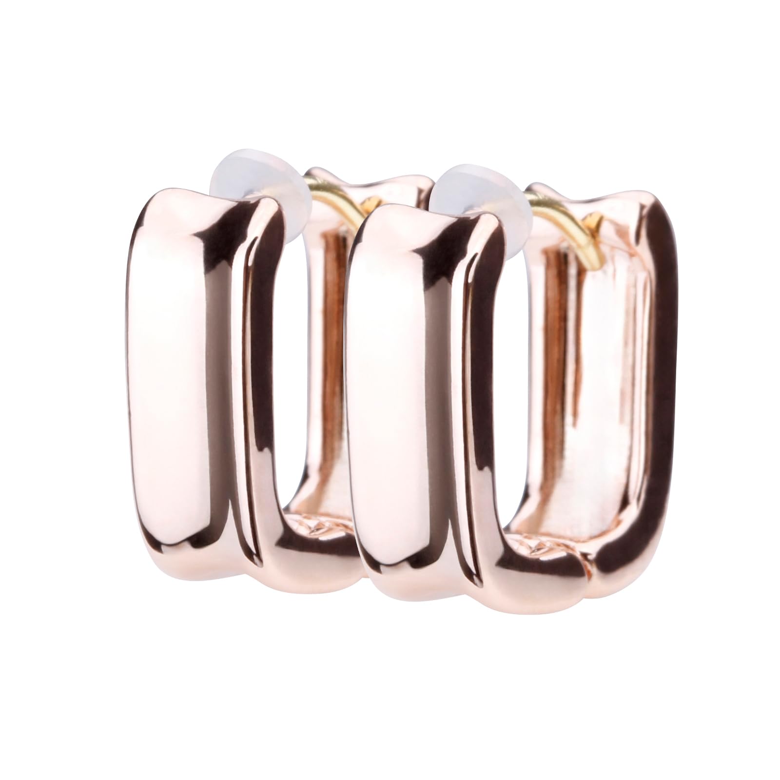 

LOKUMI Виготовлено з K18 Кільце-хуп 18K Нікелеві сережки, Японія, 18K, Пусет, K18, Гіпоалергенні, Хуп, Сережки, Без застібки, Однодотикові, Квадратні, Сережки,