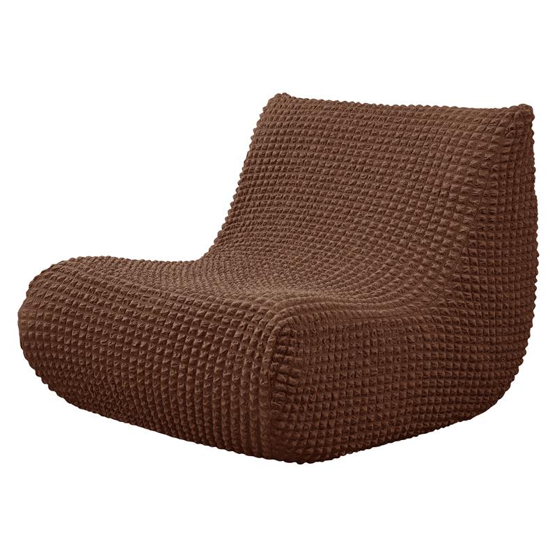 1 PZ Copridivano Elasticizzato Senza Braccia Trama a Quadretti Seersucker Copertura per Divano da Terra Lounge Slipcover Copridivano Singolo Rilassante per Poltrona da Focolare Decorazione per Casa in Camera da Letto