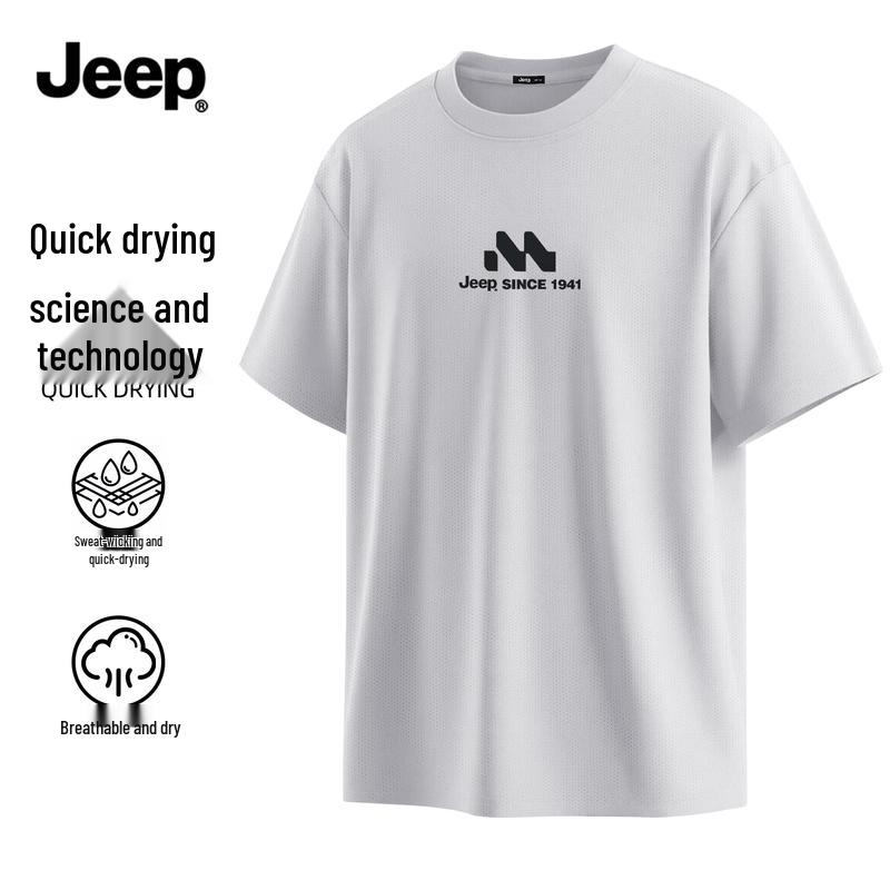 JEEP Men s Ice Silk Quick Dry Short Sleeve T-Shirt 2XL