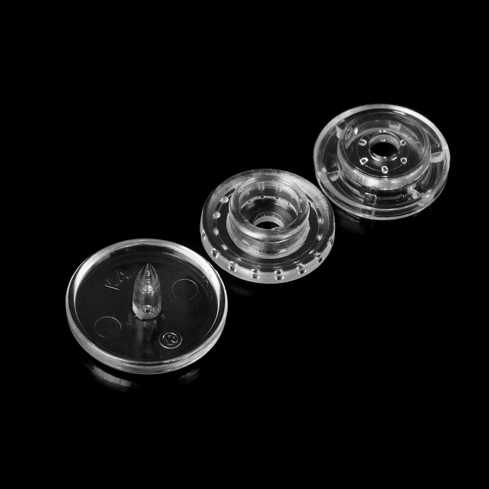 Sewing Accessories Plastic Scrapbooking Transparent Fasteners Press Button Snap Buttons