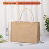 Large 37x27x17cm, Cotton Rope Handle, Jute
