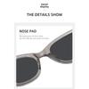Fashion Gray Lenses Myopia Glasses for Women Trendy Casual Outdoor Sunglasses with Minus Diopters Cat Eye Anti-UV Eyewear Men