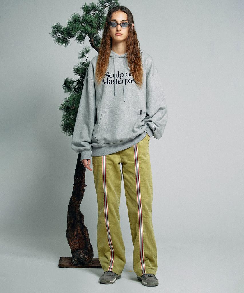SCULPTOR Taped Corduroy Beach Pants Lime