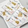 1pc Music-Inspired Metal Bookmark - Unique Instrument Design for Book and Music Lovers, Piano,Guitar,Organ,Harp,Violin, Trumpet Options Available
