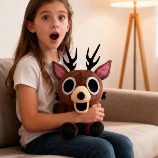 Yousheng 99 Nights In The Forest Plush Doll Soft Stuffed Deer Animal Toy Ultra-Soft PP Cotton Hugging Comfort Game Fans Gift Decor