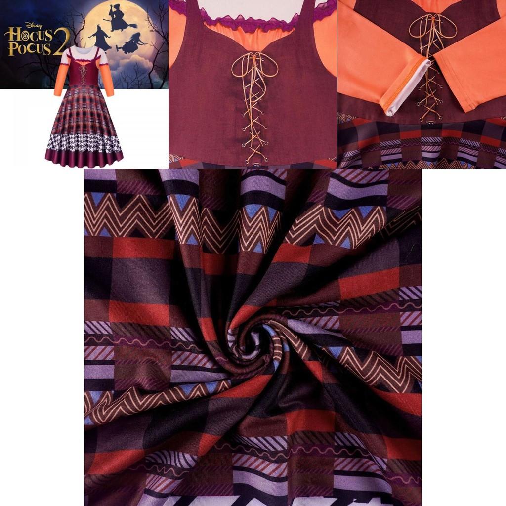 Halloween Hocus Pocus2 Mary Sanderson Kostüm für Kinder Weich und Bequem