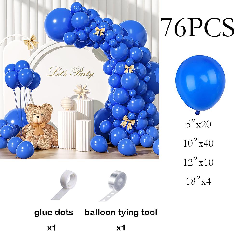 

Royal Blue Balloons Garlans Arch Kit Graduation Blue Theme Balloon Set Birthday Party Baby Shower Wedding Anniversary Decoration AS Picture