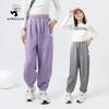Girls Loose Sports Sweatpants Korean Style Casual Long Pants For Autumn Kids