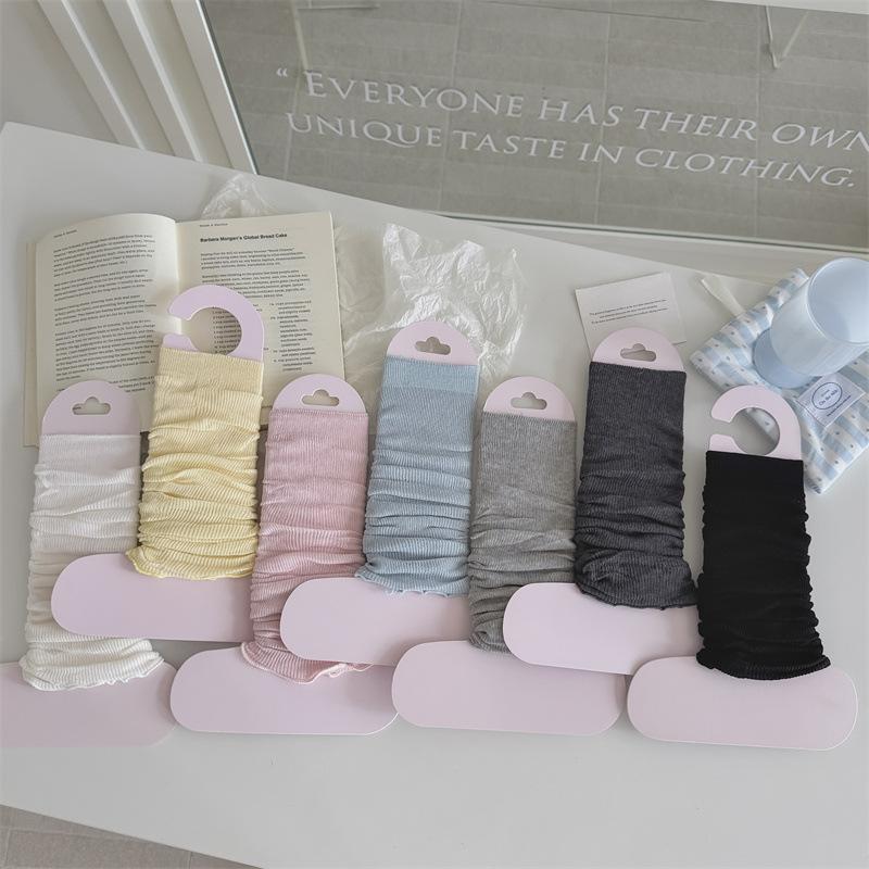 Spring and Summer Thin Socks Women's Ballet Style Calf Pile Pile Foot Socks Japanese Ins All-match Leggings