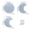 3x Silicone Calendar Disc Mold Moon Calendar Mold Perpetuals Calendar Disks Mold Rotatable Circular Wall Hanging Decor