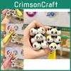Adorable Silicone Panda Keychain Cute Stacking Animal Car Key Ring Cartoon Bag Charm