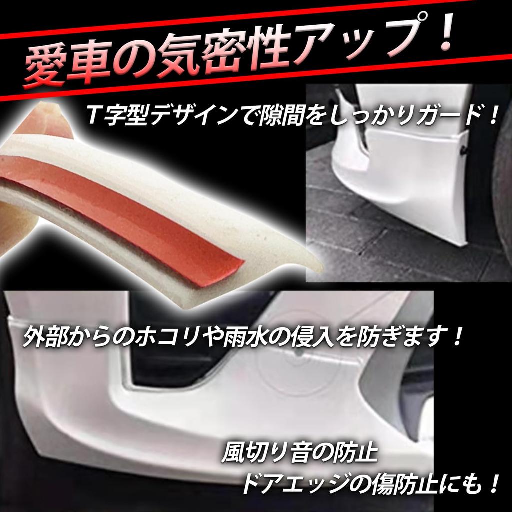 HTharros Car Mall, T-Shape, 5M White, AeroMall, Gap Filling, 0.2 Inches (5 Mm), Width