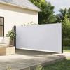 VidaXL Retractable Side Awning White 170x300 Cm, Garden Privacy Screen, Balcony Windbreak, Outdoor Screen, 4004331