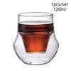 1/2 Stück doppelwandiger Glasbecher mit Hängeohr Espresso-Kaffeebecher, verbrühsicher, für Milch, Brandy, Wein, Teetasse, klares Becher-Set, Trinkgeschirr